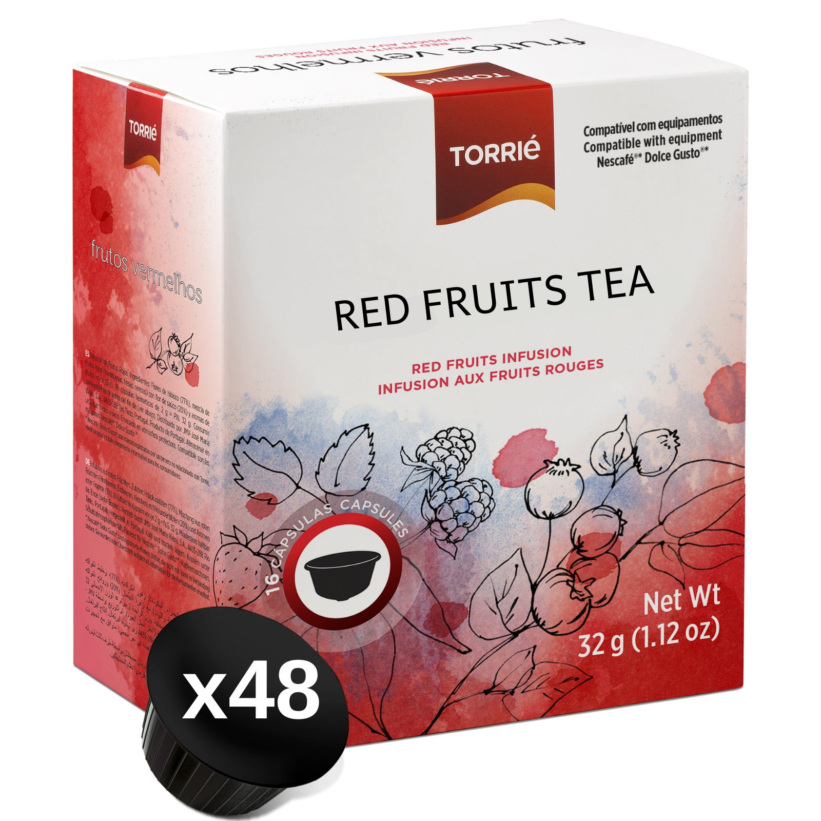 Red Fruit Tea - Dolce Gusto® Compatible Coffee Machine Pods