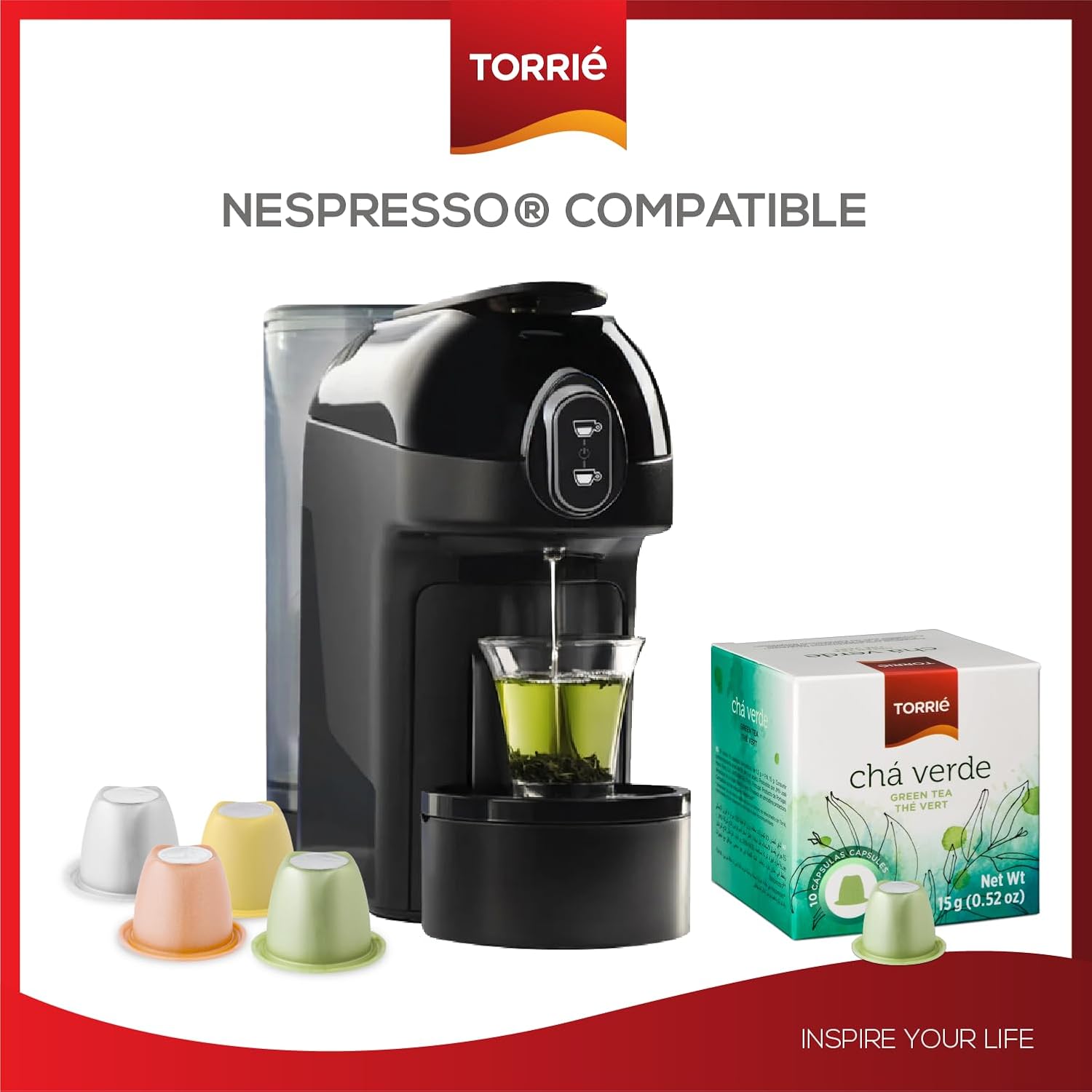 Green Tea Nespresso® Compatible Coffee Machine Pods