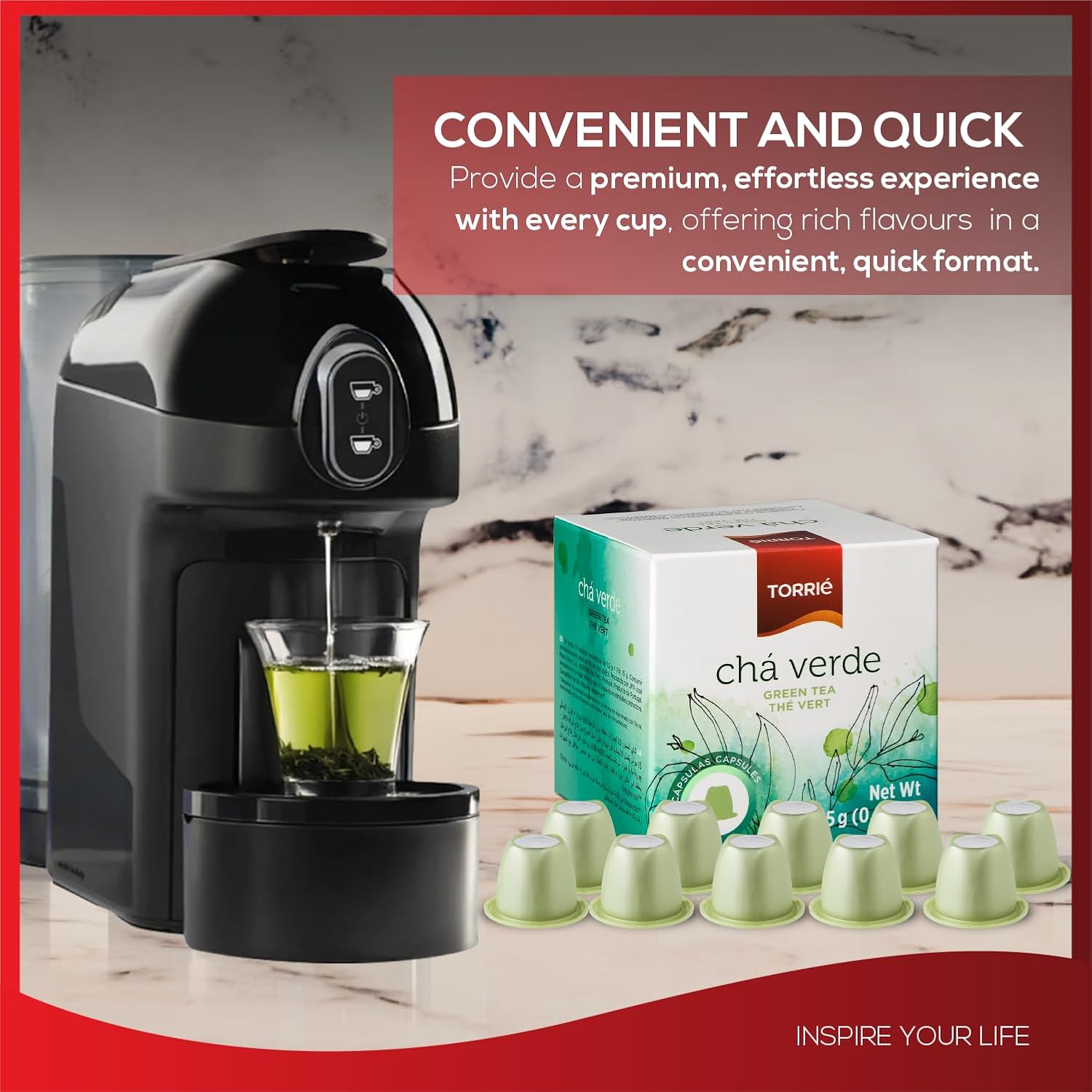 Green Tea Nespresso® Compatible Coffee Machine Pods