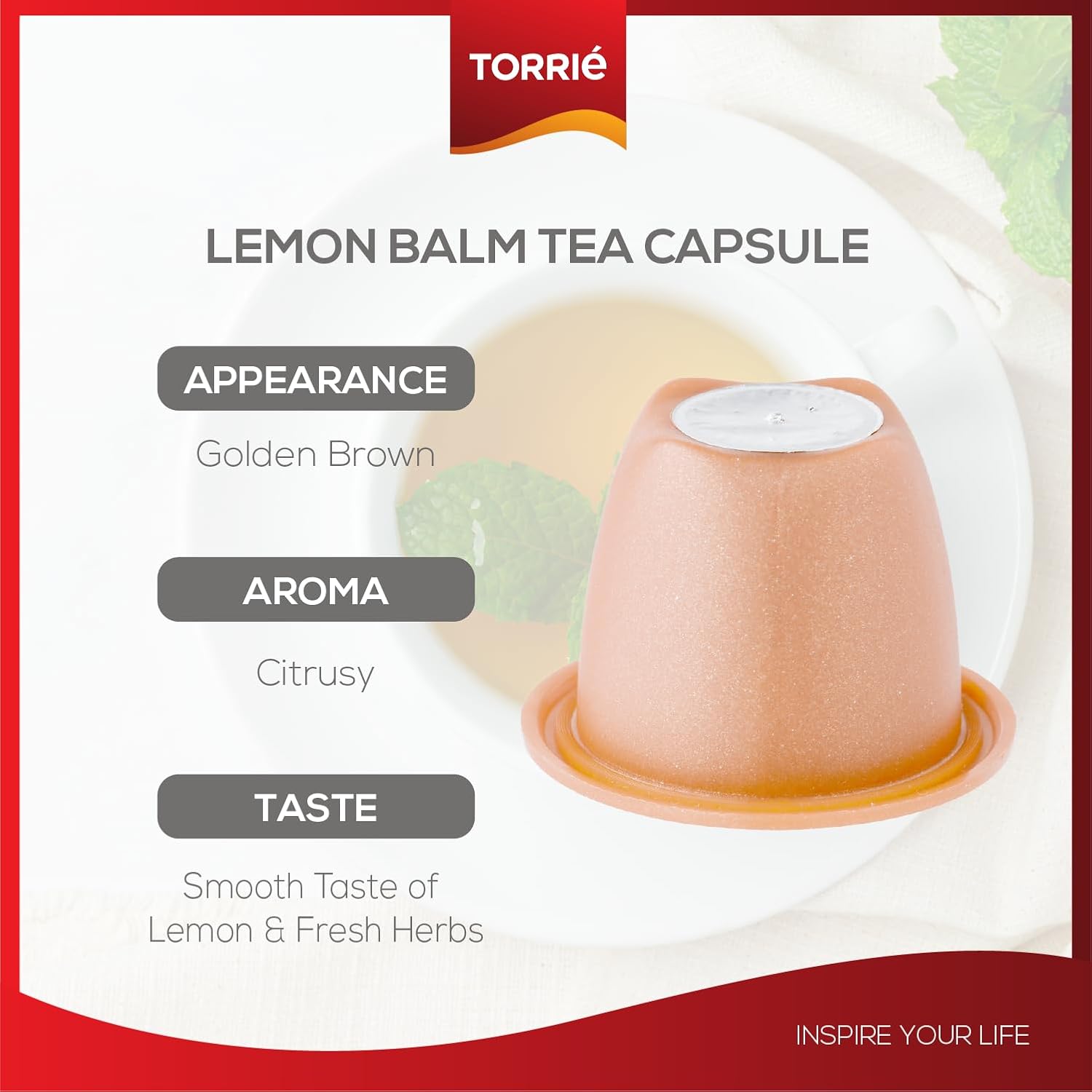 Lemon Balm Tea Nespresso® Compatible Coffee Machine Pods