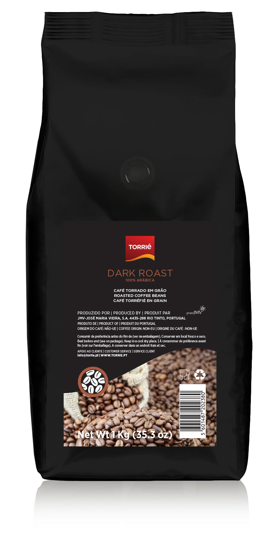 100% Arabica Dark Roast Beans 1kg