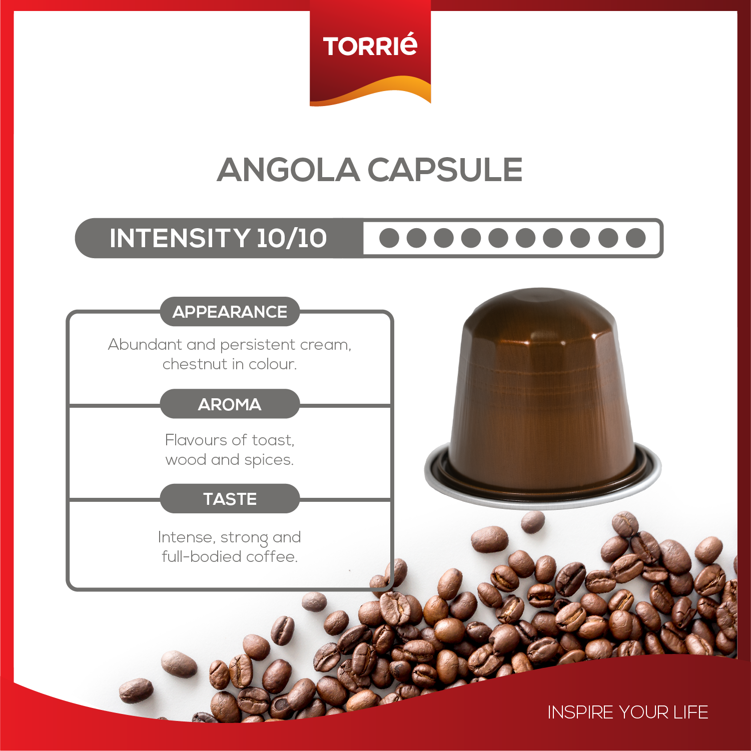 Angola Aluminium Nespresso® Compatible Coffee Pods