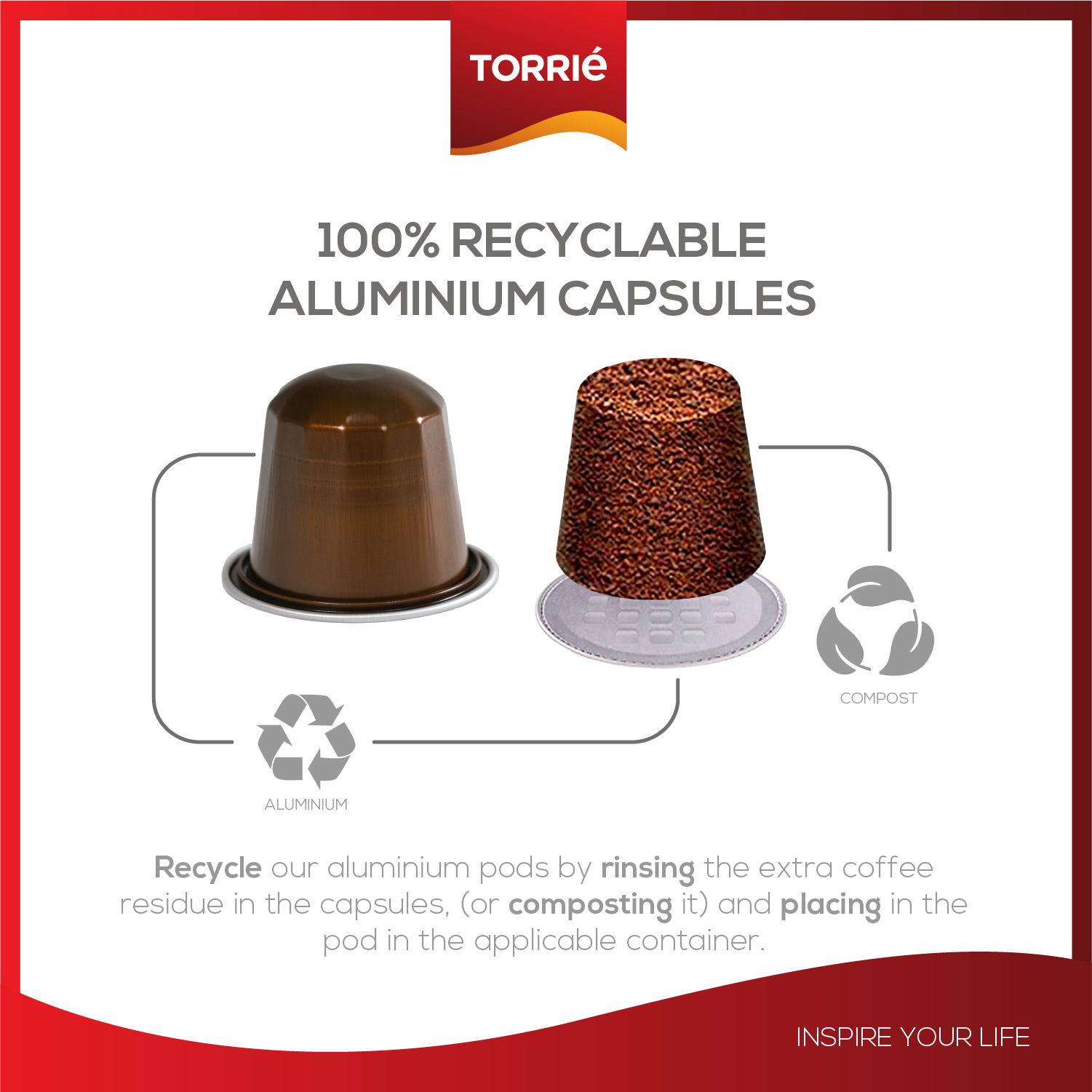 Angola Aluminium Nespresso® Compatible Coffee Pods