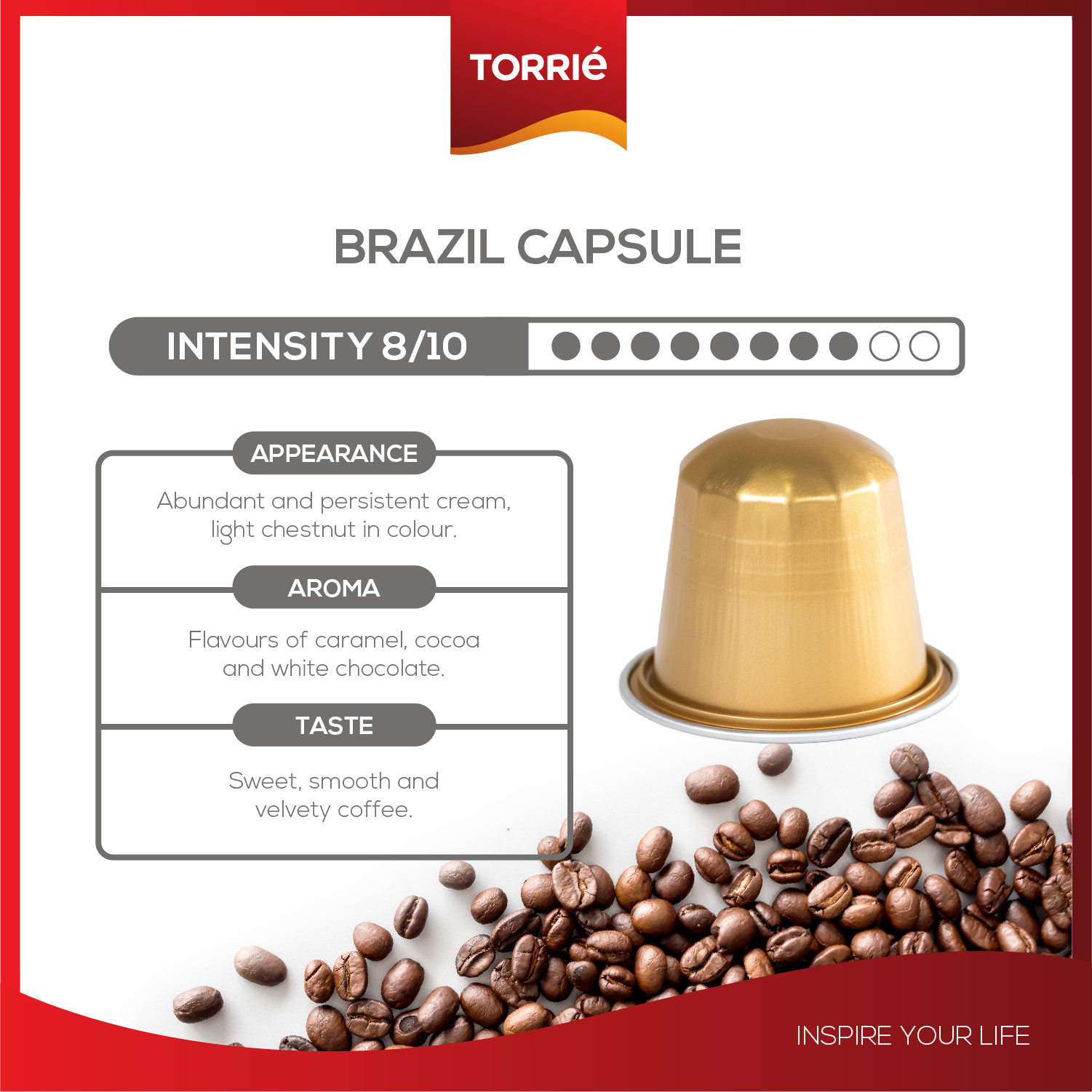 Brazil Aluminium Nespresso® Compatible Coffee Pods