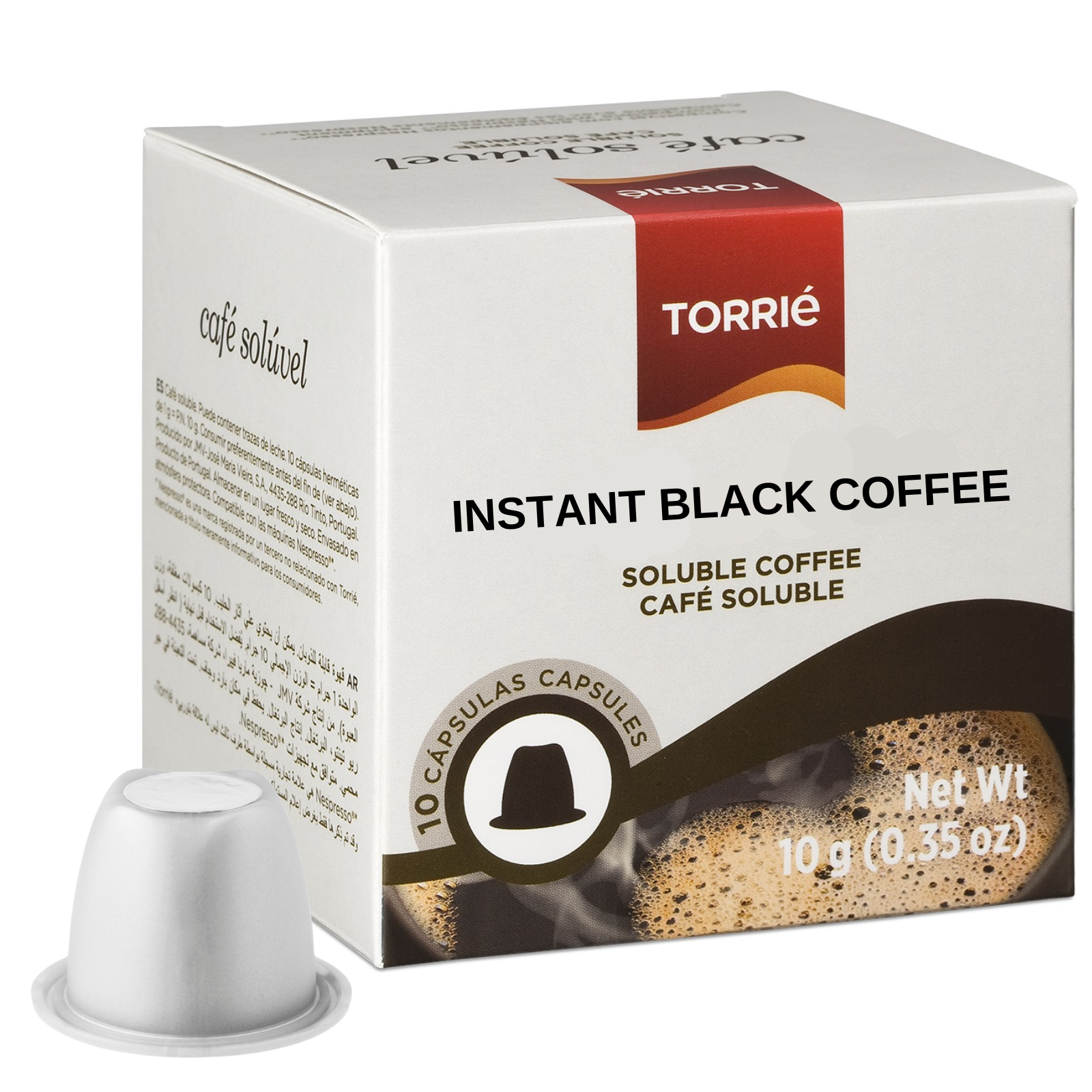 Instant Black Coffee Nespresso® Compatible Pods