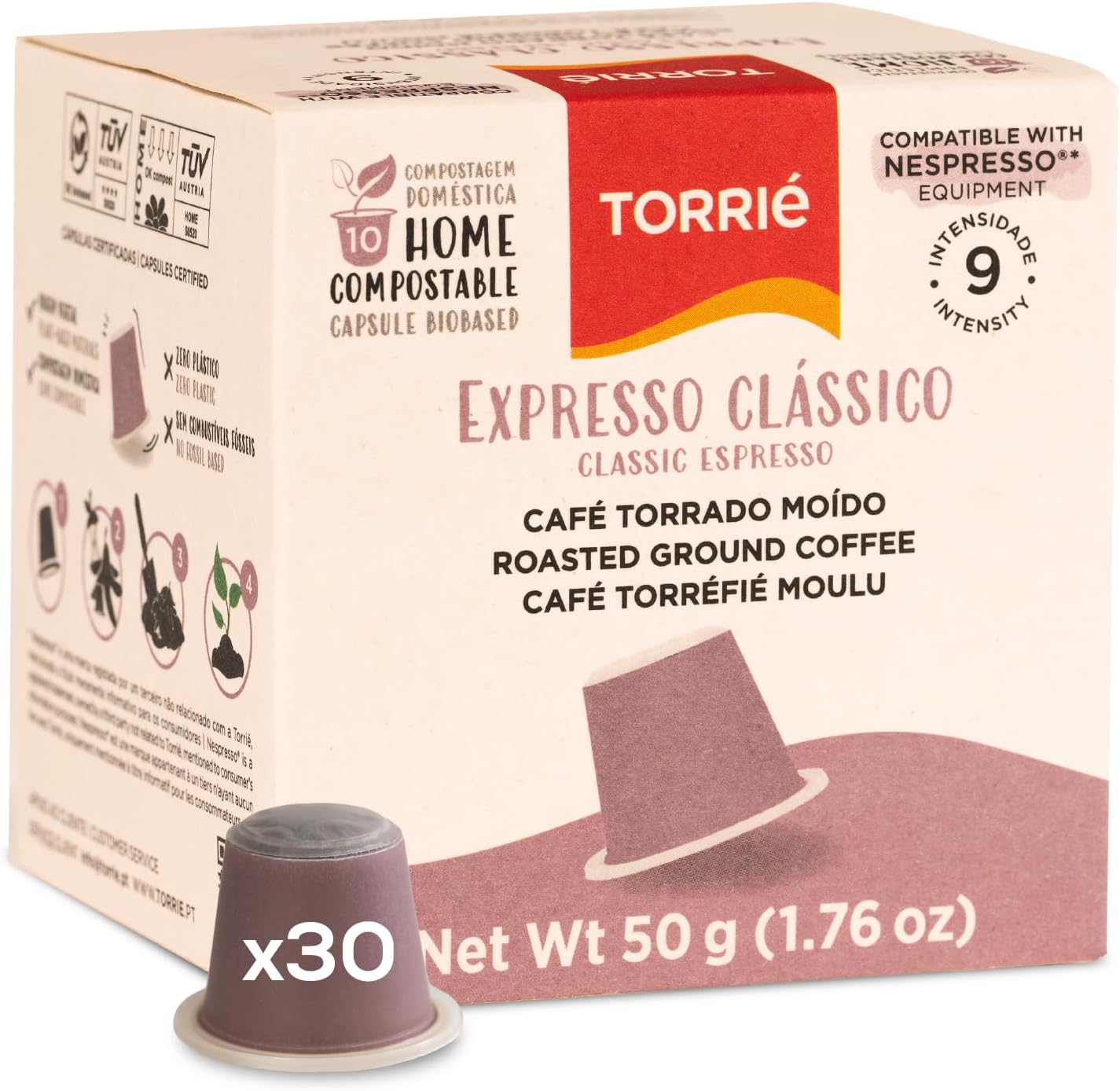 Home Compostable - Classic Taste - Nespresso® Compatible Biodegradable Coffee Pods
