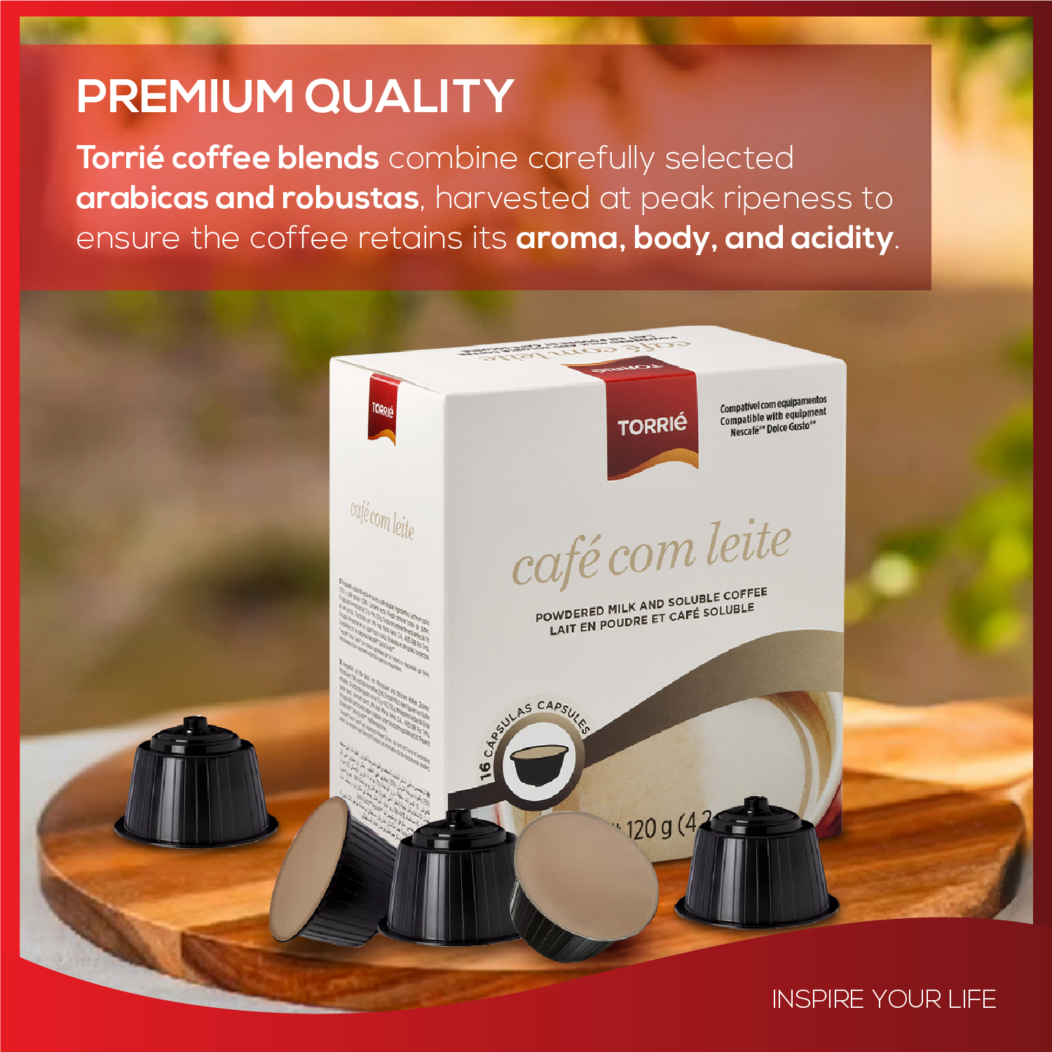 Instant Coffee with Milk - Dolce Gusto® Compatible Pods