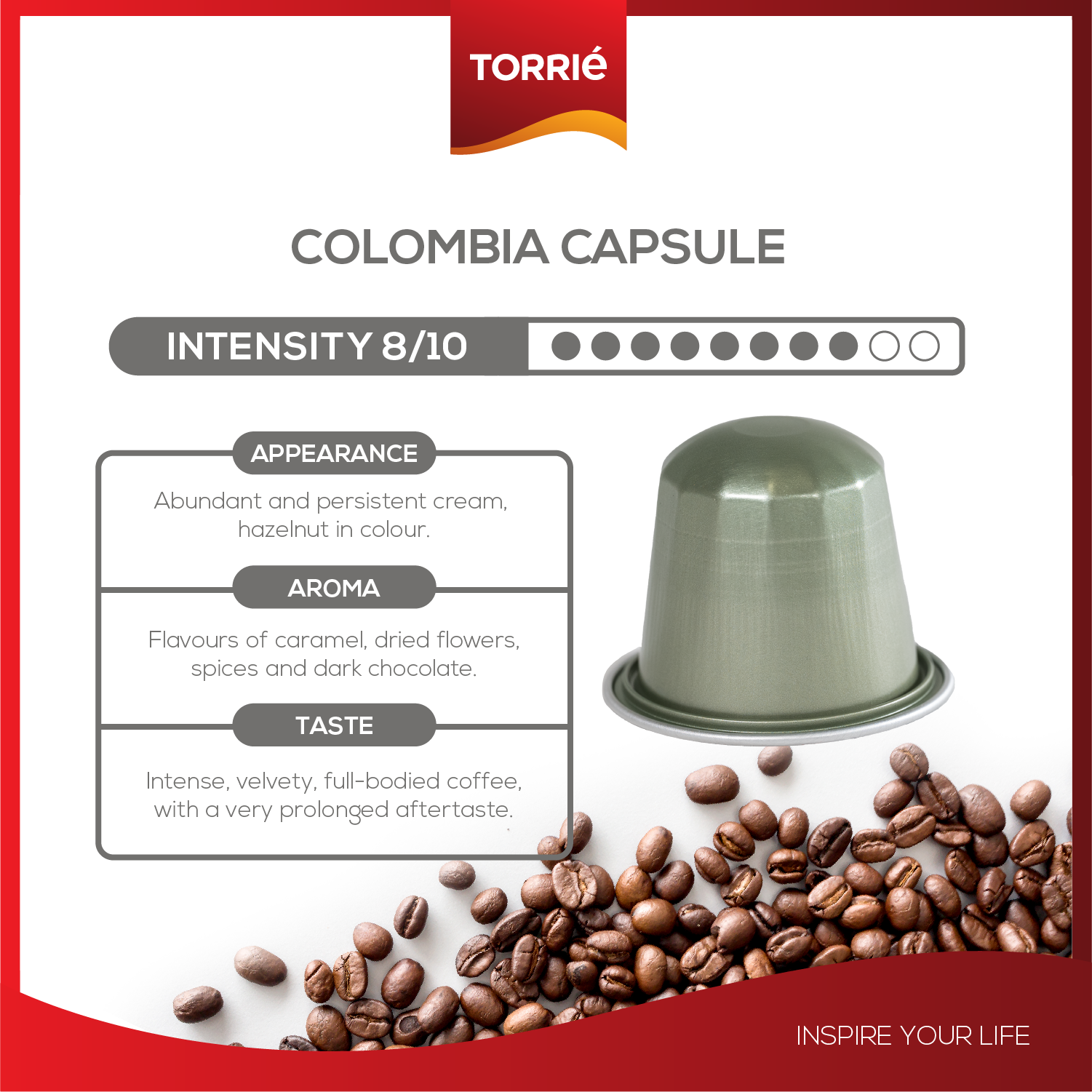 Colombia Aluminium Nespresso® Compatible Coffee Pods