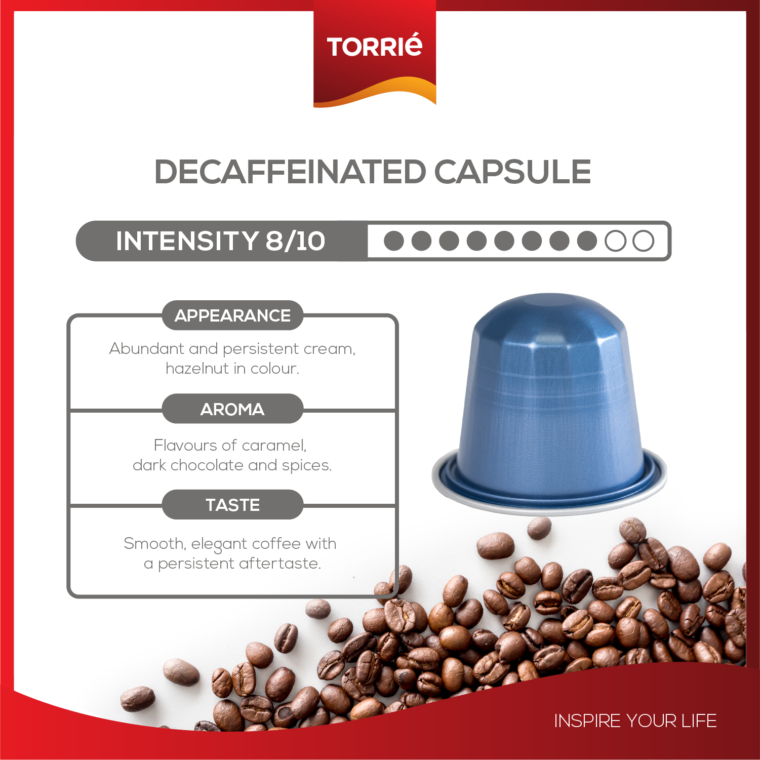 Decaf Aluminium Nespresso® Compatible Coffee Pods