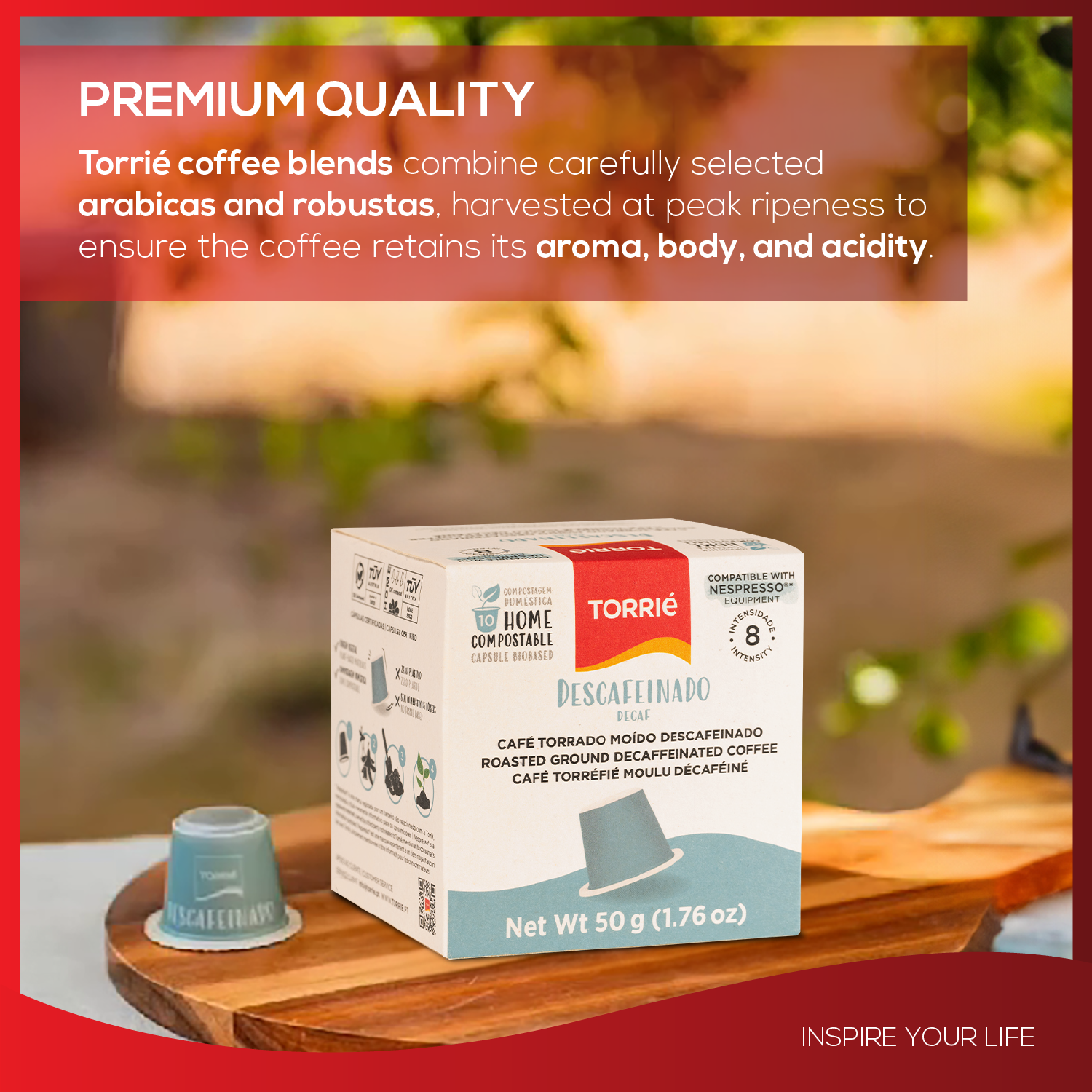Home Compostable - Decaf - Nespresso® Compatible Biodegradable Coffee Pods