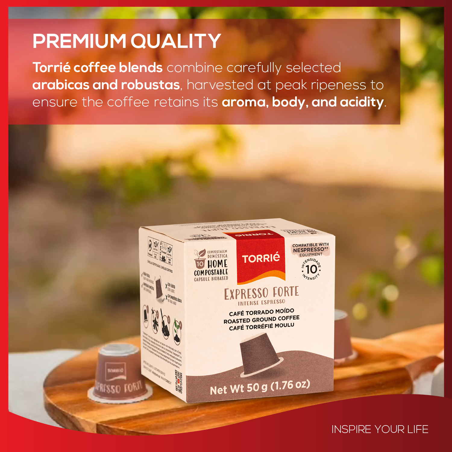Home Compostable - Intense Taste - Nespresso® Compatible Biodegradable Coffee Pods