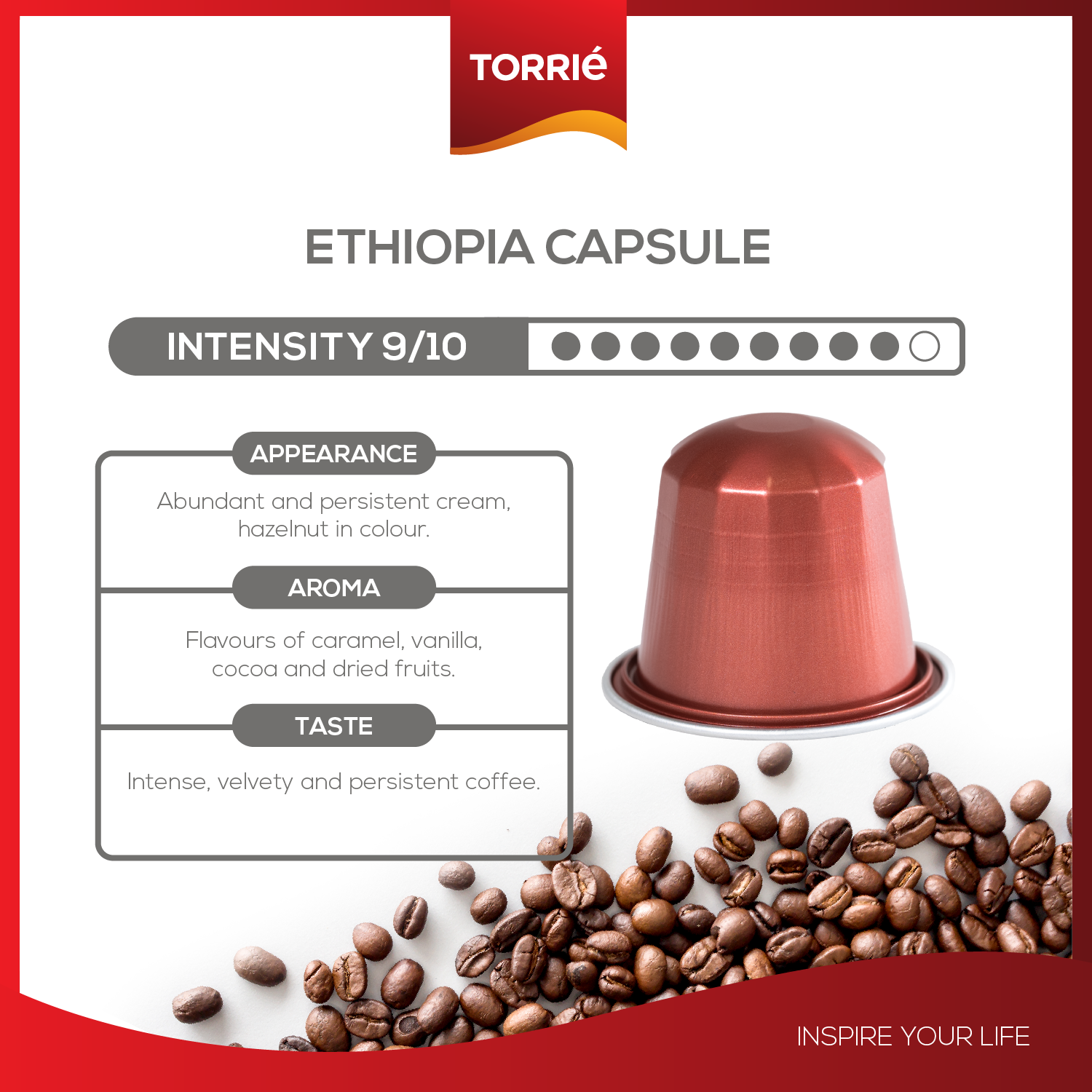 Ethiopia Aluminium Nespresso® Compatible Coffee Pods