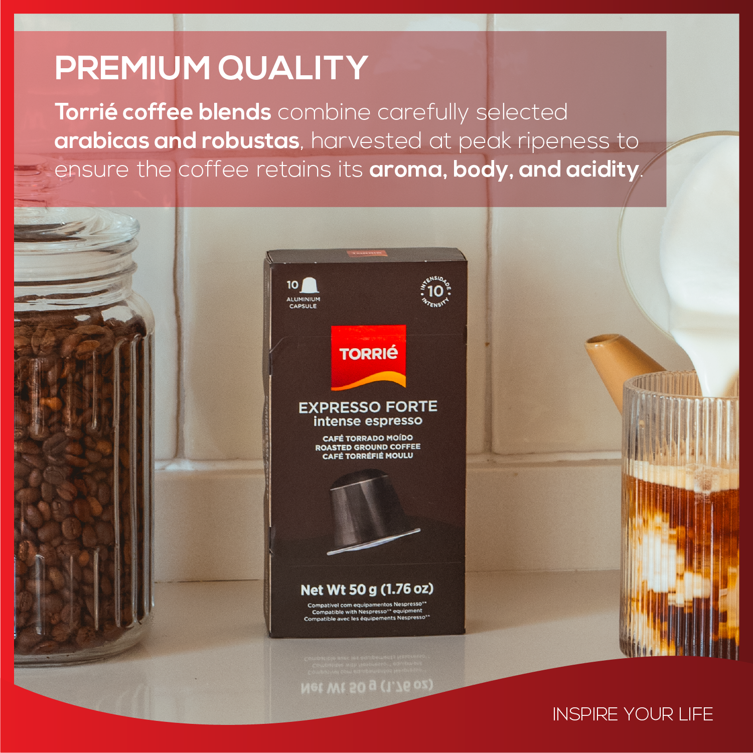 Intense Aluminium Nespresso® Compatible Coffee Pods