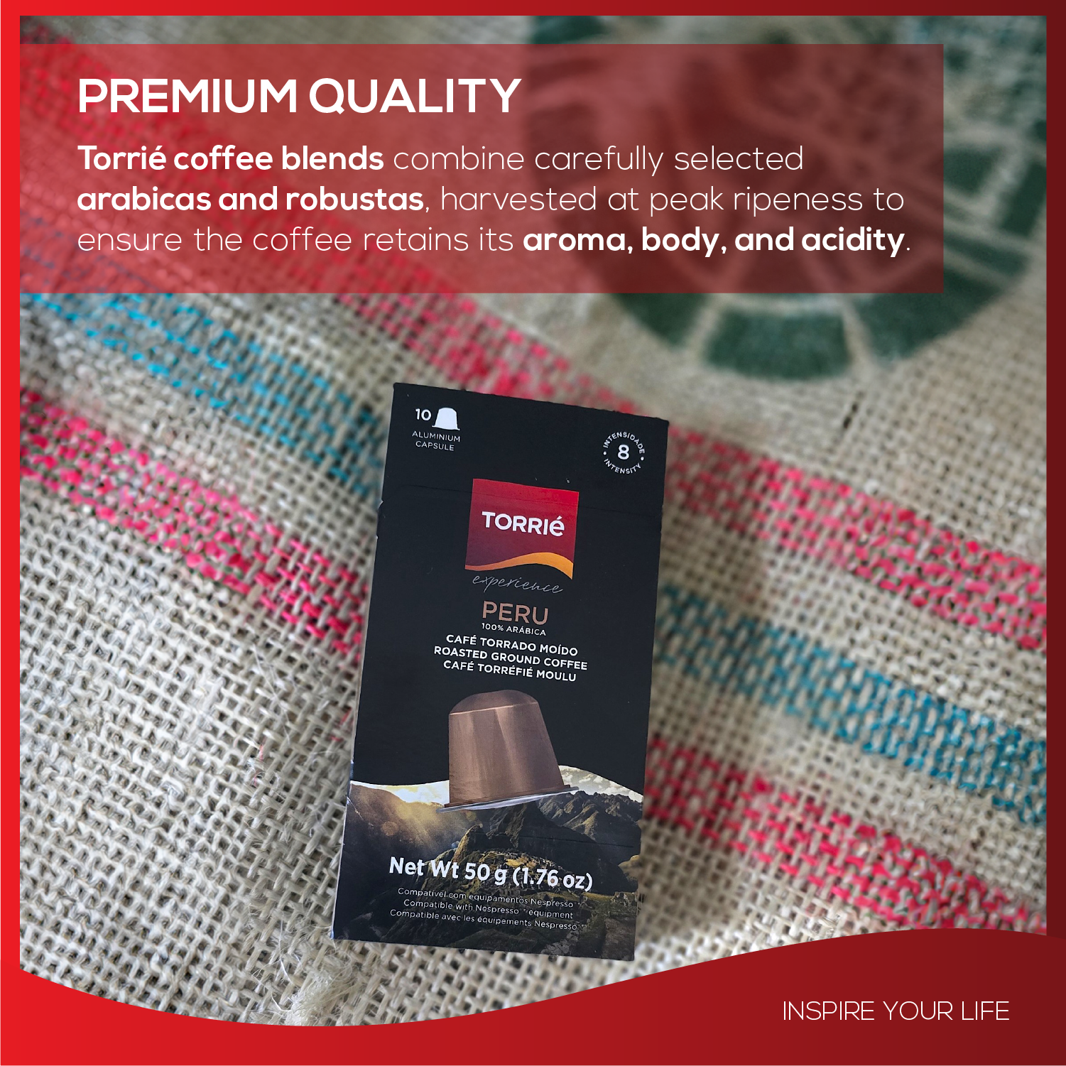 Peru Aluminium Nespresso® Compatible Coffee Pods