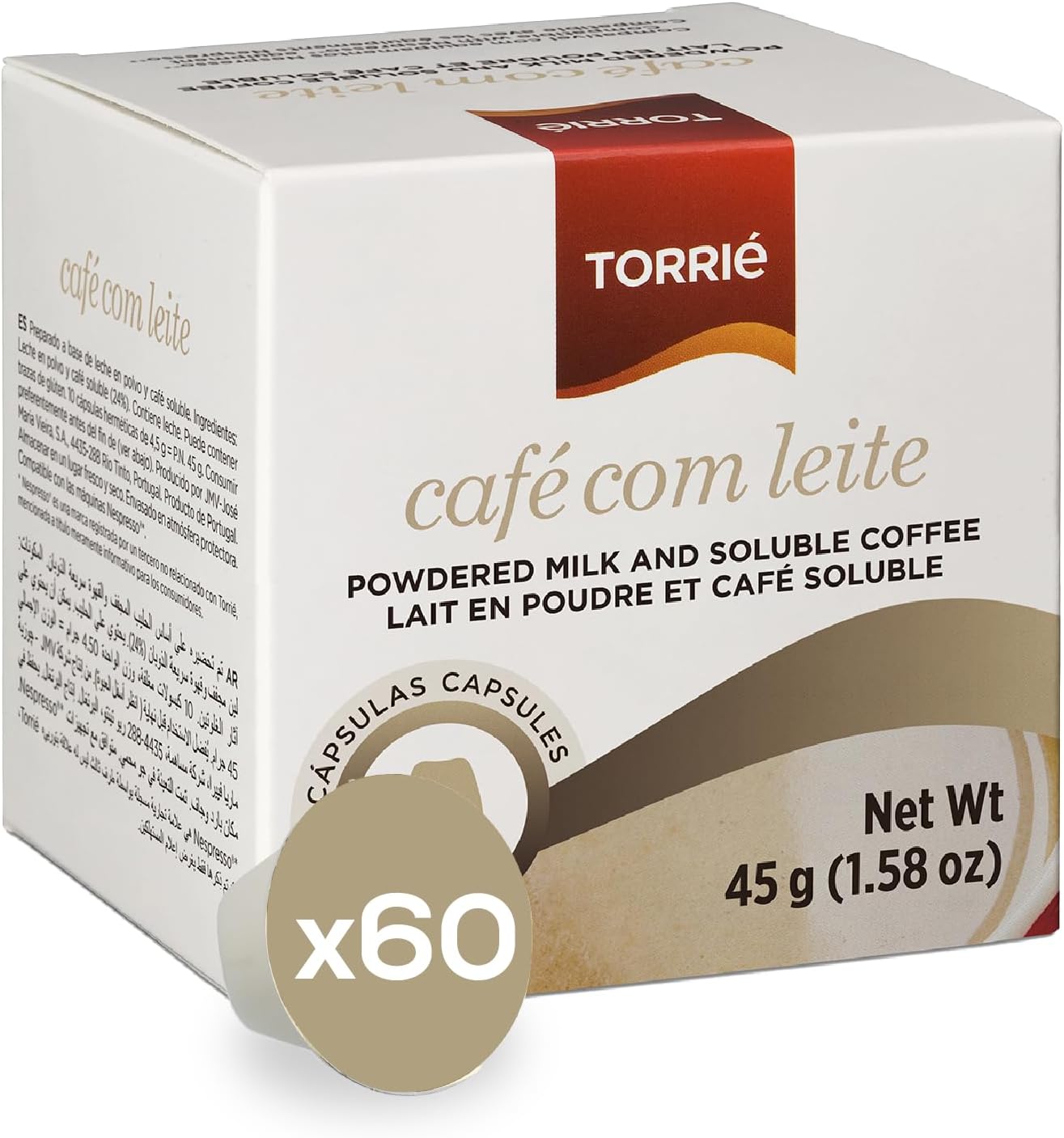 Instant with Milk Nespresso® Compatible Coffee Pods