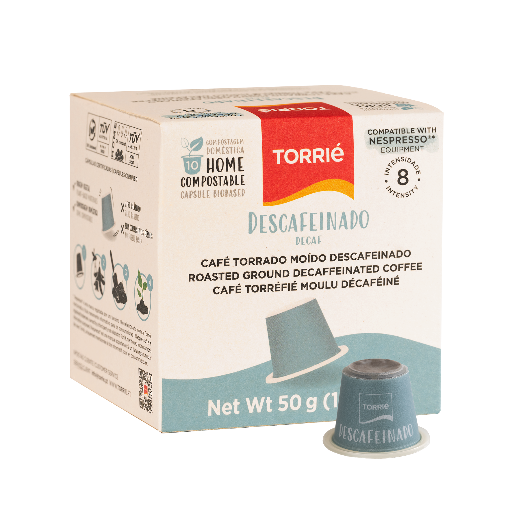 Home Compostable - Decaf - Nespresso® Compatible Biodegradable Coffee Pods